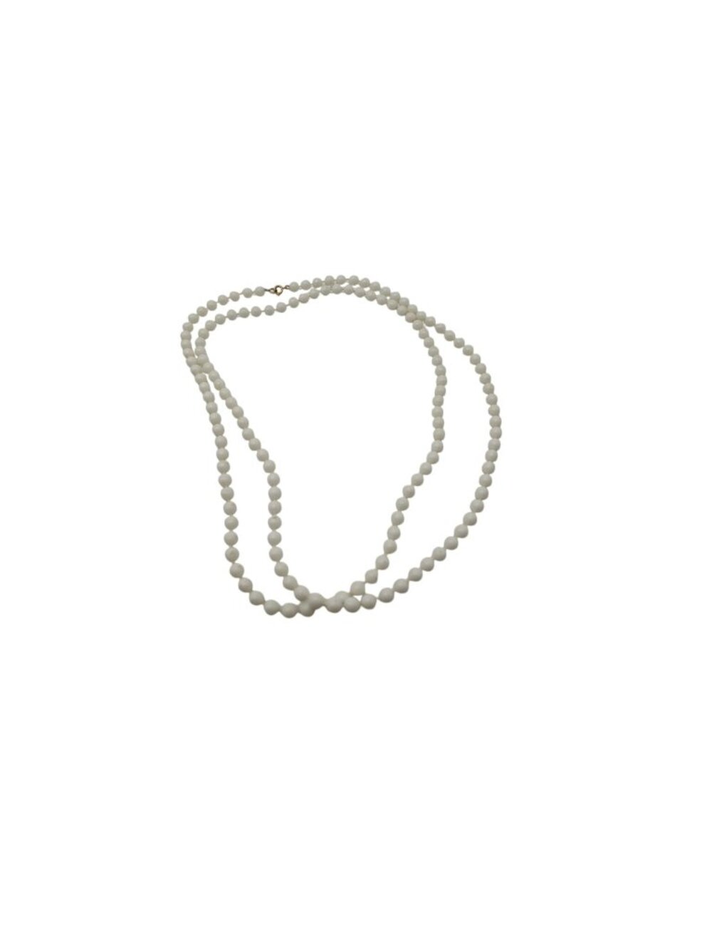 Unbranded White Beaded Necklace Faux Pearl Long Strand Classic Jewelry Accessory